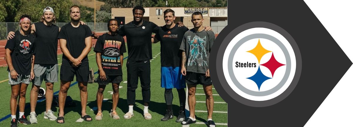 Rodgers' big Malibu workout taken on the South Side (Steelers)